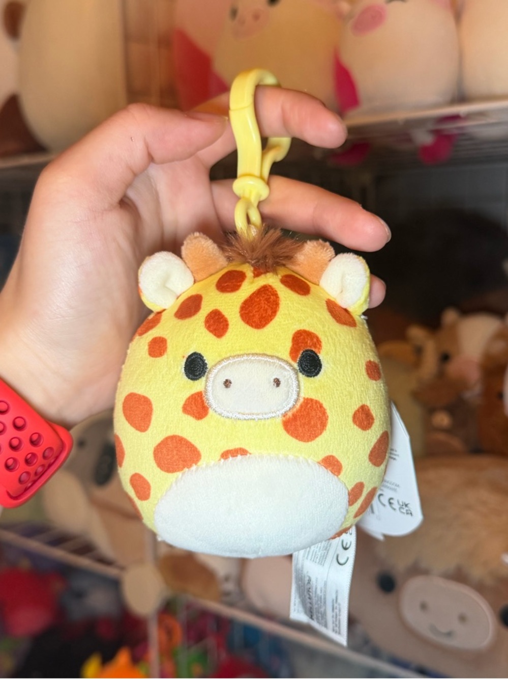 Squishmallows Squishmallow Gary the Giraffe 3.5" Stuffed Plush Clip